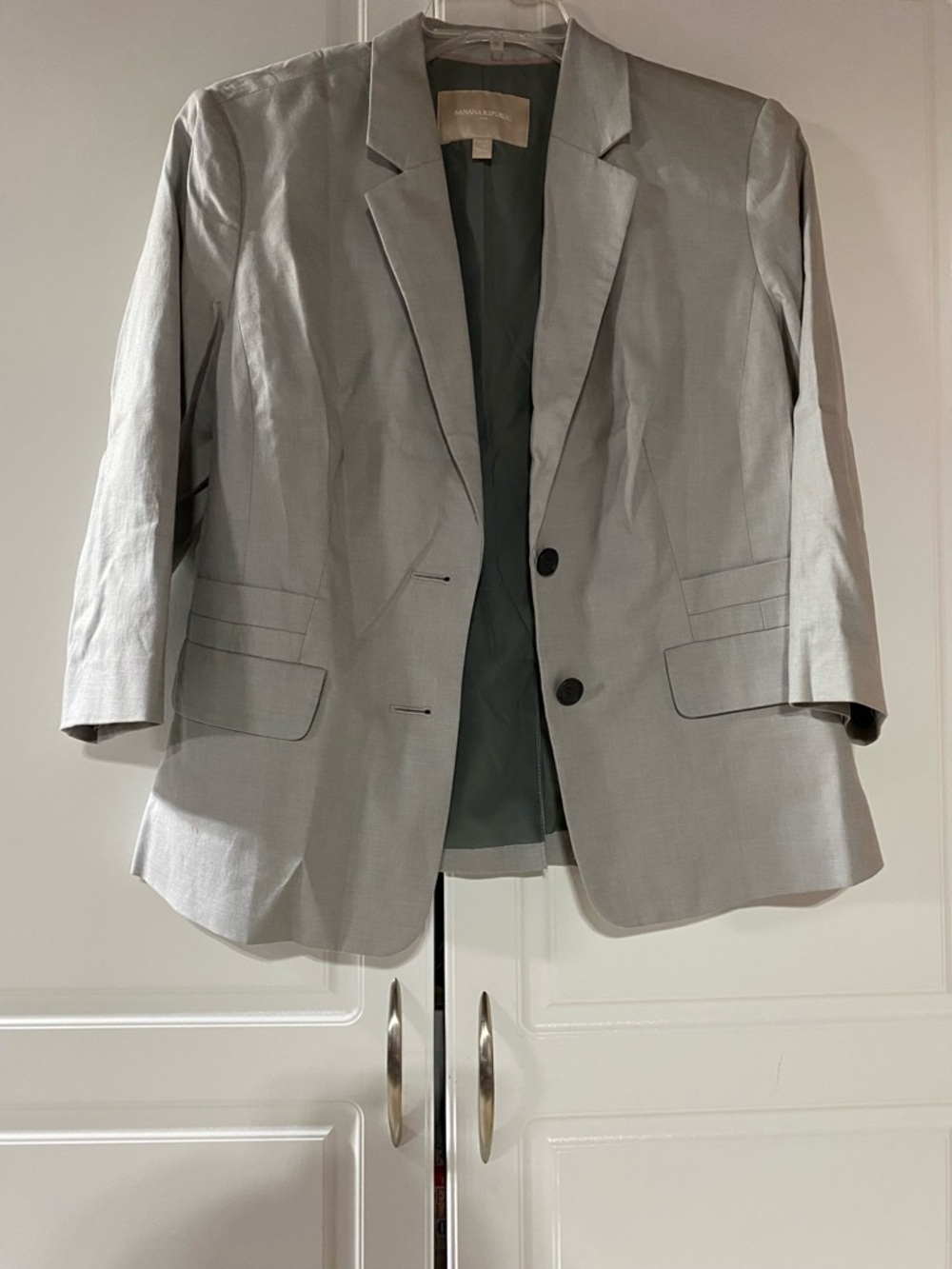 Banana Republic Light Gray women’s Blazer - Two-Button